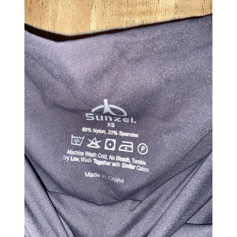 Sunzel Flare Leggings, Crossover Yoga Pants, X Small, Dark Gray - Picture 5 of 10